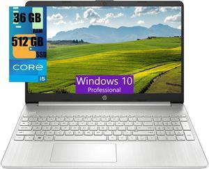 HP 15 Laptop, 15.6" FHD (1920 x 1080) Touchscreen, Intel Core i5-1135G7 4 Cores up to 4.20 Processor, Intel Iris Xe Graphics, 36GB DDR4  512GB PCIe SSD, Webcam, Wi-Fi, Bluetooth, Windows 10 Pro