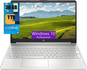 HP 15 Laptop, 15.6" FHD (1920 x 1080) Touchscreen, Intel Core i5-1135G7 4 Cores up to 4.20 Processor, Intel Iris Xe Graphics, 36GB DDR4  1TB PCIe SSD, Webcam, Wi-Fi, Bluetooth, Windows 10 Pro