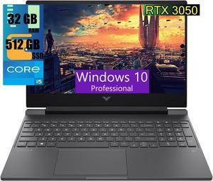 HP Victus 15 Gaming Laptop, 15.6" FHD IPS Display, Intel Core i5-12500H 12 Cores Processor, NVIDIA GeForce RTX 3050 4GB Graphic, 32GB DDR4  512GB PCIe SSD, Backlit Keyboard, Windows 10 Pro