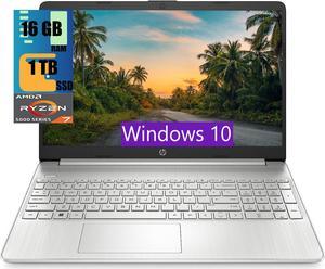 HP 15 Laptop, 15.6 HD Display, AMD Ryzen 7 5700U 8 cores Processor, AMD Radeon Graphics,16GB DDR4  1TB PCIe SSD, Full-Size Keyboard, Wi-Fi 6 & Bluetooth, Windows 10