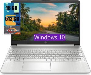 HP 15 Laptop, 15.6 HD Display, AMD Ryzen 7 5700U 8 cores Processor, AMD Radeon Graphics, 16GB DDR4  512GB PCIe SSD, Full-Size Keyboard, Wi-Fi 6 & Bluetooth, Windows 10