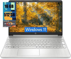 HP 15 Laptop, 15.6 HD Display, AMD Ryzen 7 5700U 8 cores Processor, AMD Radeon Graphics, 16GB DDR4  512GB PCIe SSD, Full-Size Keyboard, Wi-Fi 6 & Bluetooth, Windows 11