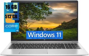 HP ProBook 450 G8 IPS Business Laptop, 15.6" Full HD Display, Intel Core i5-1135G7 4-Cores Processor, Iris Xe Integrated Graphics, 16GB DDR4  512GB PCIe SSD, Backlit KB, WiFi, Windows 11