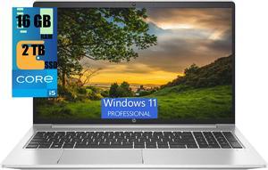 HP ProBook 450 G8 IPS Business Laptop, 15.6" Full HD Display, Intel Core i5-1135G7 4-Cores Processor, Iris Xe Integrated Graphics, 16GB DDR4  2TB PCIe SSD, Backlit KB, WiFi, Windows 11 Pro