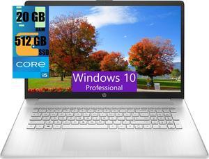 HP 15 Laptop, 15.6" HD Touchscreen, Intel Core i5-1155G7 4-core Processor, Intel Iris Xe Graphics, 20GB DDR4  512GB PCIe SSD, Wi-Fi, Bluetooth, HD camera, Windows 10 Pro