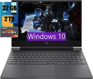 HP Victus 15 Gaming Laptop 156 FHD 144Hz Display AMD Ryzen 5 7535HS 6 cores Processor NVIDIA GeForce RTX 2050 4GB GDDR6 32GB DDR5 2TB PCIe SSD Backlit Keyboard Windows 10