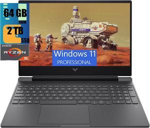 HP Victus 15 Gaming Laptop 156 FHD 144Hz Display AMD Ryzen 5 7535HS 6 cores Processor NVIDIA GeForce RTX 2050 4GB GDDR6 64GB DDR5 2TB PCIe SSD Backlit Keyboard Windows 11 Pro