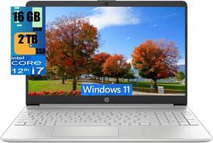 HP 15 Laptop, 15.6" FHD (1920 x 1080) Touchscreen, Intel Core i7-1255U 10-Core Processor, Intel Iris Xe Graphics, 16GB DDR4  2TB PCIe SSD, HD Camera, HDMI, Windows 11