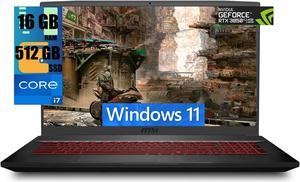 Refurbished MSI Katana GF76 17 Gaming Laptop 173 FHD 144Hz Display Intel Core i711800H 8Core Processor NVIDIA GeForce RTX 3050 Ti 4GB GDDR6 16GB DDR4 512GB PCIe SSD Backlit Keyboard Windows 11