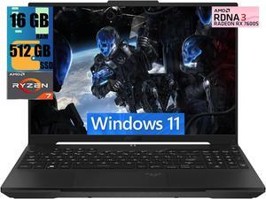 ASUS TUF Gaming A16 Laptop, 16" FHD+ 165Hz Display, AMD Ryzen 7 7735HS 8 Cores Processor, AMD Radeon RX 7600S 8GB GDDR6, 16GB DDR5  512GB PCIe SSD, Backlit USB-C USB4 Fast Charging, Windows 11