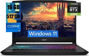 MSI Katana A15 Gaming Laptop, 15.6" FHD 144Hz Display, 13th Gen Intel 10-Core i7-13620H Processor, NVIDIA GeForce RTX 4060 8GB Graphic, 16GB DDR5  512GB PCIe SSD, RGB Backlit Keyboard, Windows 11