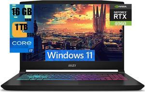 MSI Katana A15 Gaming Laptop, 15.6" FHD 144Hz Display, 13th Gen Intel 10-Core i7-13620H Processor, NVIDIA GeForce RTX 4060 8GB Graphic, 16GB DDR5  1TB PCIe SSD, RGB Backlit Keyboard, Windows 11