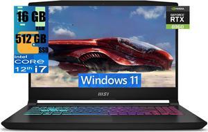 MSI Katana 15 Gaming Laptop, 15.6" FHD 144Hz Display, Intel 10-Core i7-12650H Processor, NVIDIA GeForce RTX 4060 8GB Graphic, 16GB DDR5  512GB PCIe SSD, RGB Backlit Keyboard, Windows 11