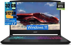 MSI Katana 15 Gaming Laptop, 15.6" FHD 144Hz Display, Intel 10-Core i7-12650H Processor, NVIDIA GeForce RTX 4060 8GB Graphic, 32GB DDR5  512GB PCIe SSD, RGB Backlit Keyboard, Windows 11