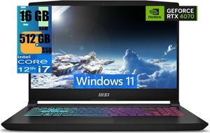 MSI Katana 15 Gaming Laptop, 15.6" 144 Hz Display, Intel core i7-12650H 10 Cores Processor, NVIDIA GeForce RTX 4070 8GB GDDR6, 16GB DDR5  512GB PCIe SSD, 4 Zone backlight RGB, Windows 11