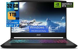 MSI Katana 15 Gaming Laptop, 15.6" 144 Hz Display, Intel core i7-12650H 10 Cores Processor, NVIDIA GeForce RTX 4070 8GB GDDR6, 32GB DDR5  1TB PCIe SSD, 4 Zone backlight RGB, Windows 11 Pro