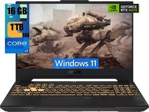 ASUS TUF F15 Gaming Laptop, 15.6" FHD 144Hz Display, Intel Core i7-13620H 10-Core Processor, NVIDIA GeForce RTX 4070 8GB GDDR6, 16GB DDR5  1TB PCIe SSD, Thunderbolt4 USB-C, Windows 11