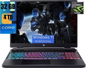 Acer Predator Helios 16 Gaming Laptop, 16" FHD+ 165Hz Display, Intel 16-Core i7-13700HX Processor, NVIDIA GeForce RTX 4050 6GB GDDR6, 32GB DDR5  4TB  PCIe SSD, RGB Backlit Keyboard, Windows 11 Pro