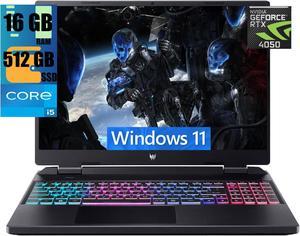 Acer Predator Helios Neo 16 Gaming Laptop, 16" FHD+ 165Hz Display, Intel 14-Core i5-13500HX Processor, NVIDIA GeForce RTX 4050 6GB GDDR6, 16GB DDR5  512GB PCIe SSD, RGB Backlit USB-C, Windows 11