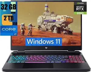 Acer Predator Helios Neo 16 Gaming Laptop, 16" FHD+ 165Hz Display, Intel Core i7-13650HX 6 Cores processor, GeForce RTX 4060 6GB GDDR6, 32GB DDR5  2TB PCIe SSD, Killer Wi-Fi 6E, Windows 11