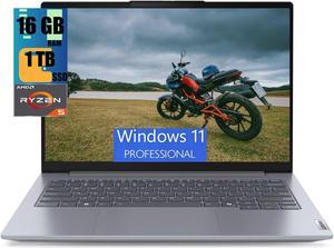 Lenovo ThinkBook 14 G7 Business Laptop, 14" WUXGA Touchscreen, AMD Hexa-core Ryzen 5 7535HS Processor, AMD Radeon 680M Graphics, 16GB DDR4  1TB PCIe SSD, Backlit Fingerprint, Windows 11 Pro