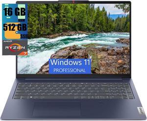 Lenovo IdeaPad Slim 5 16 Laptop, 16" FHD+ Touchscreen, AMD Ryzen 7 8845HS 8-Core Processor, AMD Radeon Graphics, 16GB  DDR4  512GB   PCIe SSD, Backlit Keyboard, FP, Wi-Fi 6, Windows 11 Pro