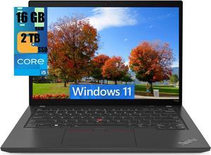 Lenovo ThinkPad P14s Gen 4 Laptop, 14" FHD + (1920 x 1200) Display, AMD Hexa-core Ryzen 5 PRO 7540U Processor, AMD Radeon 740M Graphic, 16GB  DDR4  2TB PCIe SSD, Backlit Keyboard, Windows 11 Home