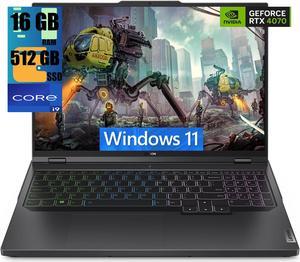 Lenovo Legion Pro 5 16 Gaming Laptop, 16" WQXGA 240Hz Display, Intel 24-core i9-13900HX Processor, NVIDIA GeForce RTX 4070 8GB Graphics, 16GB DDR5  512GB PCIe SSD, RGB Backlit, Windows 11