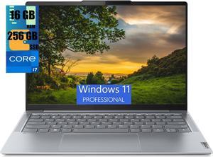 Lenovo Slim 7 14 Business Laptop, 14" 2.8K Touchscreen, Intel Core i7-1360P 12-Core Processor, Intel Iris Xe Graphics, 16GB  DDR4  256GB  PCIe SSD, Backlit KB, Thunderbolt 4, Windows 11 Pro