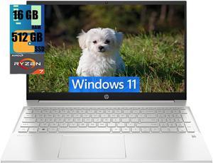 HP Pavilion 15 Business Laptop, 15.6" FHD (1920 x 1080) Display, AMD 8-core Ryzen 7 7730U Processor, AMD Radeon Graphics, 16GB DDR4  512GB PCIe SSD, Wi-Fi 6, Bluetooth 5.3, Windows 11