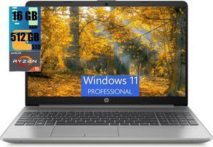 HP 255 G9 15 Laptop, 15.6" FHD (1920 x 1080) Display, AMD Ryzen 5 5625U 6 Cores Processor, AMD Radeon Graphics, 16GB DDR4  512GB PCIe SSD, Webcam, HDMI, Wi-Fi 6, Windows 11 Pro