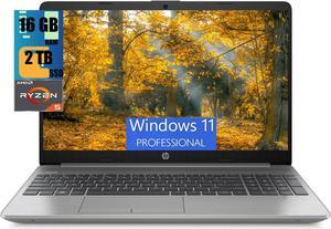 HP 255 G9 15 Laptop, 15.6" FHD (1920 x 1080) Display, AMD Ryzen 5 5625U 6 Cores Processor, AMD Radeon Graphics, 16GB DDR4  2TB PCIe SSD, Webcam, HDMI, Wi-Fi 6, Windows 11 Pro