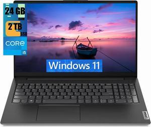 Lenovo V15 Gen 3 Business Laptop, 15.6" FHD Display, Intel Core i5-1235U 10 Cores Processor, Intel UHD Graphics, 24GB DDR4  2TB PCIe SSD, Webcam, Numeric Keypad, HDMI, RJ45, Wi-Fi, Windows 11