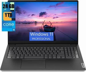 Lenovo V15 Gen 3 Business Laptop, 15.6" FHD Display, Intel Core i5-1235U 10 Cores Processor, Intel UHD Graphics, 24GB DDR4  1TB PCIe SSD, Webcam, Numeric Keypad, HDMI, RJ45, Wi-Fi, Windows 11 Pro