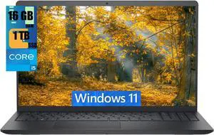 Dell Inspiron 3511 15 Laptop, 15.6" Full HD Touchscreen, Intel Core i5-1135G7 4 Cores Processor, Intel Iris Xe Graphics, 16GB DDR4  1TB PCIe SSD, SD Card Reader, HDMI, Wi-Fi, Windows 11