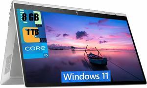 HP Envy x360 15 Laptop, 15.6" FHD Touchscreen, Intel Core i5-1135G7 4 cores Processor, Intel Iris Xe Graphics, 8GB DDR4  1TB PCIe SSD, Backlit Keyboard, WiFi 6, Windows 11