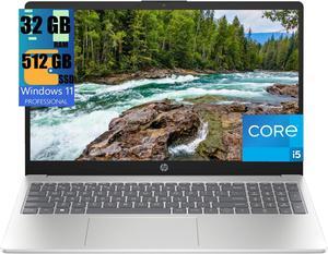 HP 15t-fd000 Business Laptop, 15.6" Full HD (1920x1080) Touchscreen, Intel Core i5-1334U 10-Cores Processor, Intel UHD Graphics, 32GB DDR4  512GB PCIe SSD, Fingerprint, WiFi, Windows 11 Pro