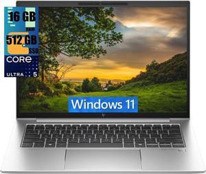 HP EliteBook 840 G11 14 Business Laptop, 14.0" UXGA Display, Ultra 5-125U 12-Cores Processor, Intel Graphics, 16GB DDR4  512GB PCIe SSD, Backlit KYB, FP Reader, 2 Thunderbolt 4, Windows 11