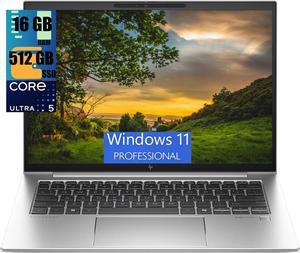 HP EliteBook 840 G11 14 Business Laptop, 14.0" UXGA Display, Ultra 5-125U 12-Cores Processor, Intel Graphics, 16GB DDR4  512GB PCIe SSD, Backlit KYB, FP Reader, 2 Thunderbolt 4, Windows 11 Pro