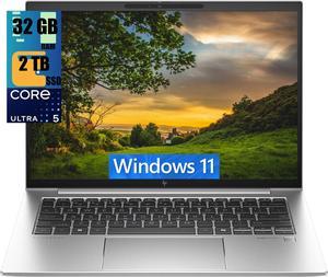 HP EliteBook 840 G11 14 Business Laptop, 14.0" UXGA Display, Ultra 5-125U 12-Cores Processor, Intel Graphics, 32GB DDR4  2TB PCIe SSD, Backlit KYB, FP Reader, 2 Thunderbolt 4, Windows 11