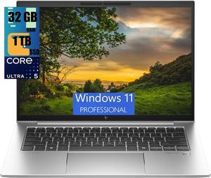 HP EliteBook 840 G11 14 Business Laptop, 14.0" UXGA Display, Ultra 5-125U 12-Cores Processor, Intel Graphics, 32GB DDR4  1TB PCIe SSD, Backlit KYB, FP Reader, 2 Thunderbolt 4, Windows 11 Pro