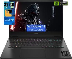 HP OMEN 16 Gaming Laptop, 16.1" 240 Hz 2K QHD Display, Intel i7-14700HX 20-Cores Processor, GeForce RTX 4070 8GB GDDR6, 32GB DDR5  1TB PCIe SSD, RGB KYB, Thunderbolt 4, Windows 11 Pro