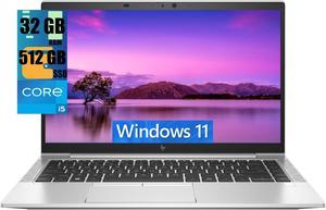 HP EliteBook 840 G8 14 Business Laptop, 14.0" FHD Display, Intel Core i5-1145G7 4-Cores Processor, Intel Iris Xe Graphics, 32GB DDR4  512GB PCIe SSD, Backlit KB, FP Reader, BT 5.2, Windows 11