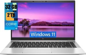 HP EliteBook 840 G8 14 Business Laptop, 14.0" FHD Display, Intel Core i5-1145G7 4-Cores Processor, Intel Iris Xe Graphics, 32GB DDR4  2TB PCIe SSD, Backlit KB, FP Reader, BT 5.2, Windows 11