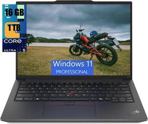 Lenovo ThinkPad E14 Laptop, 14.0" IPS WUXGA Display, Intel Ultra 5-125U 12-Cores Processor, Intel Graphics, 16GB DDR4  1TB PCIe SSD, Thunderbolt 4, WiFi 6E, HD Webcam, Windows 11 Pro