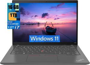 Lenovo ThinkPad P14s Gen 3 Laptop, 14.0" UXGA Touchscreen, Intel Core i7-1260P 2.10GHz Processor, Intel UHD Graphics, 16GB DDR4  1TB PCIe SSD, Backlit KYB, BT 5.3, Fingerprint, Windows 11