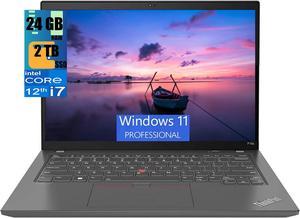 Lenovo ThinkPad P14s Gen 3 Laptop, 14.0" UXGA Touchscreen, Intel Core i7-1260P 2.10GHz Processor, Intel UHD Graphics, 24GB DDR4  2TB PCIe SSD, Backlit KYB, BT 5.3, Fingerprint, Windows 11 Pro