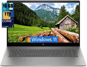 HP Envy 17 Laptop, 17.3" FHD (1920 x 1080) Touchscreeen, Intel Core Ultra 7 155H 16 Cores Processor, Intel Arc Graphics, 16GB DDR4  1TB PCIe SSD, Backlit Keyboard, Wi-Fi 7, Windows 11 Pro
