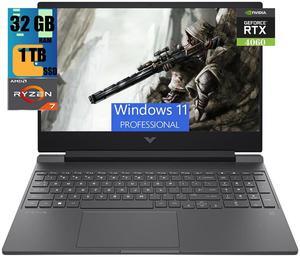 HP Victus 15 Gaming Laptop, 15.6" Full HD 144Hz Display, AMD Ryzen 7 8845HS 8 Core Processor, NVIDIA GeForce RTX 4060 8GB GDDR6, 32GB DDR5  1TB PCIe SSD, Wi-Fi 6E +Bluetooth 5.3, Windows 11 Pro