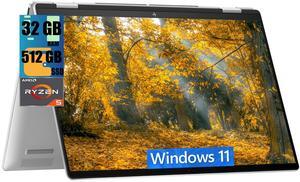 HP Envy x360 2-in-1 14 Laptop, 14" FHD+ Touchscreen, AMD 6-core Ryzen 5 8640HS Processor, AMD Radeon Graphics, 32GB DDR4  512GB PCIe SSD, Backlit keyboard Wi-Fi 6E Bluetooth 5.3, Windows 11